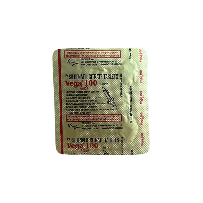 Vega100 mg 4lü tablet x 4 Dizi