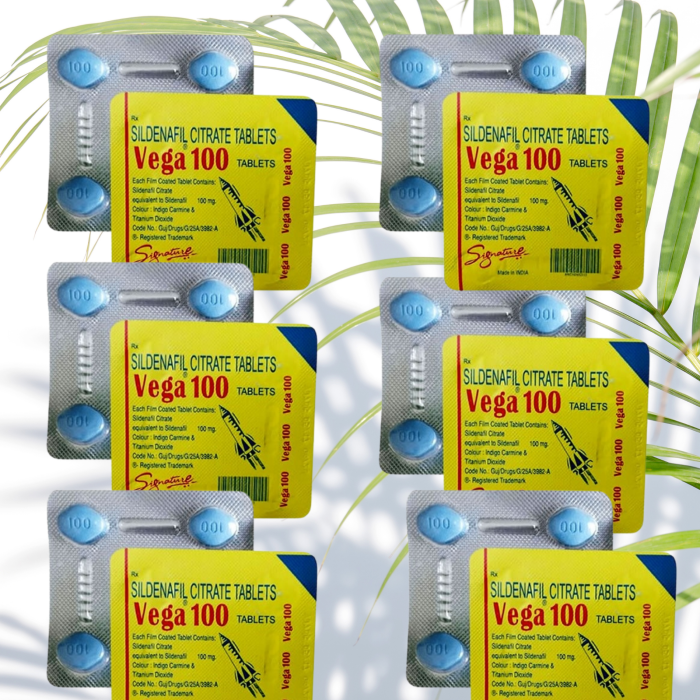 Vega100 mg 4lü tablet x 6 Dizi (24 Tablet) Geciktirici Performans takviye