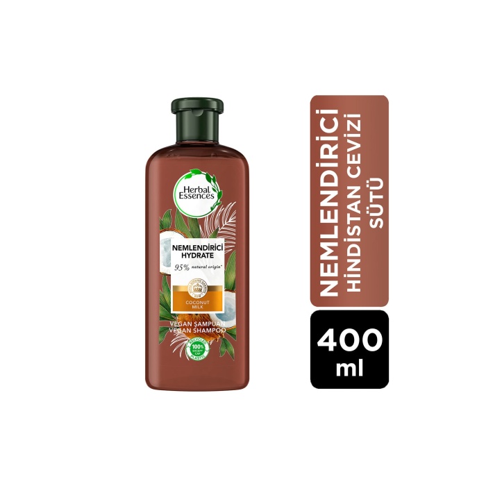 Herbal Essences Vegan Şampuan Nemlendirici Hindistan Cevizi Sütü 400 ml