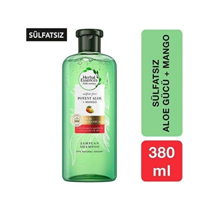 Herbal Essences Sülfatsız Renk Koruma ve Nem Aloe + Mango Şampuan 380 ml