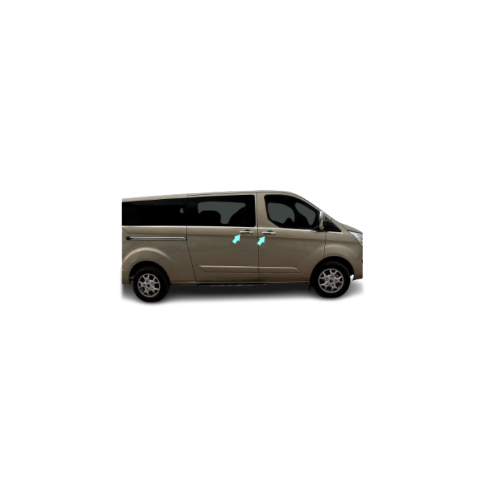 Kapı Kolu Krom 4 Kapı 9 Parça Tourneo Custom Van 2012 Ve Sonrası Modeller İçin