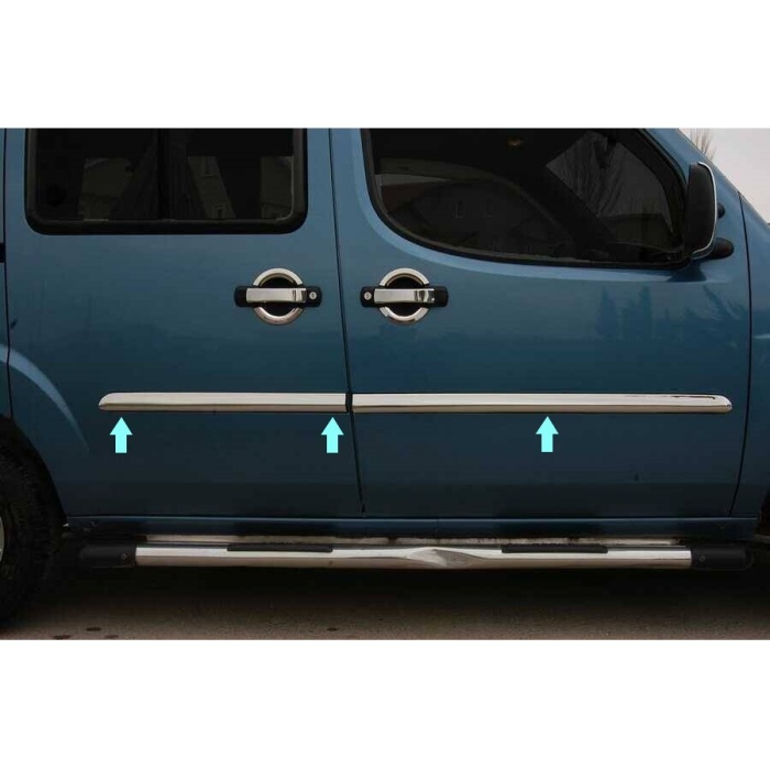 Yan Kapı Çıtası Krom 4 Parça Doblo-1 Panel Van LAV 2000-2006 Arası Modeller İçin