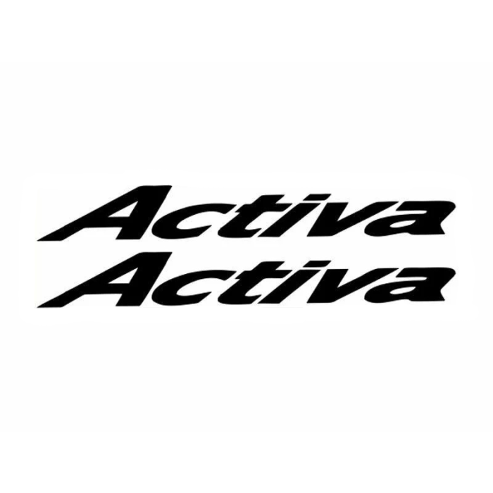 Activa Yazı Motosiklet Sticker 2 Adet 20 x 5 cm