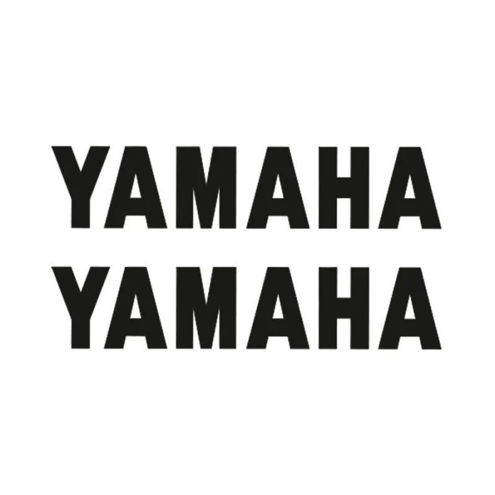 Yamaha Yazı Motosiklet Sticker 2 Adet 19 x 4 cm