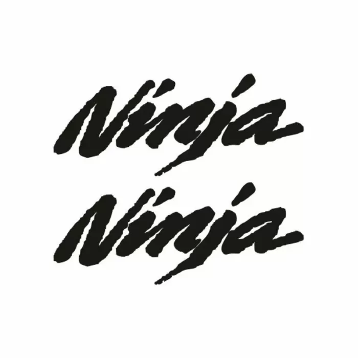 Ninja Yazı Motosiklet Sticker 2 Adet 15 x 6 cm