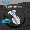 Minnes 3D Tabanlı Frenli Düz Menteşe|Çıkan Klips-Dolap Menteşesi (4 Adet)