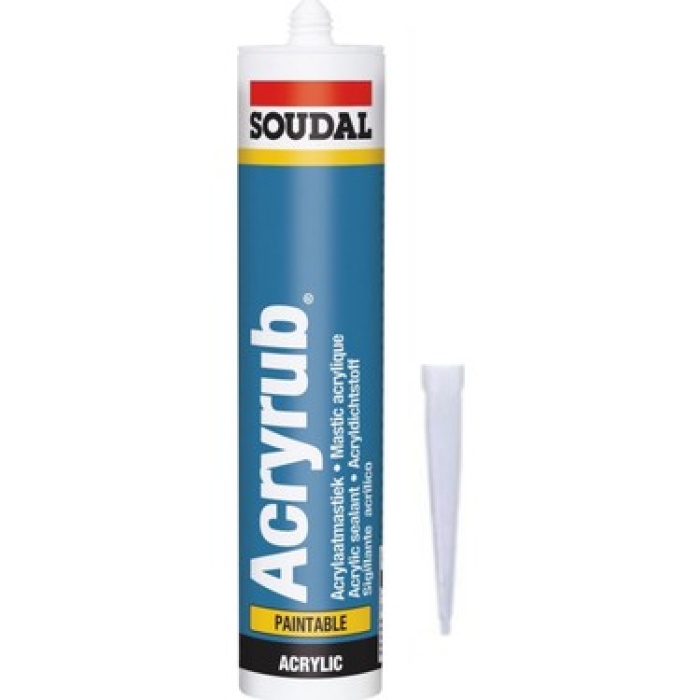 Soudal Acyrub Silikonize Mastik 500 Gr.