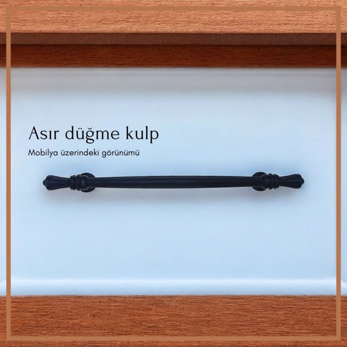 Asır Çekmece Konsol Kulp Siyah 160mm