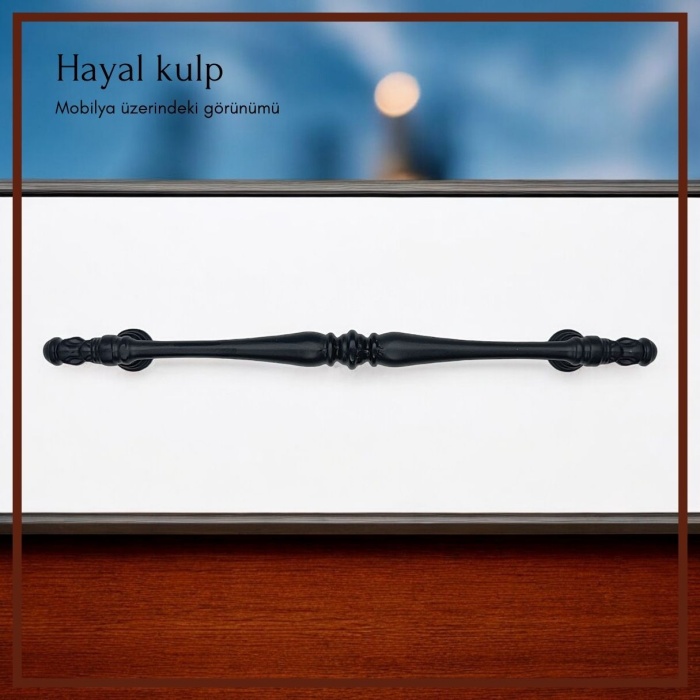 Hayal Dolap-Çekmece-Konsol Kulp-Siyah-160mm