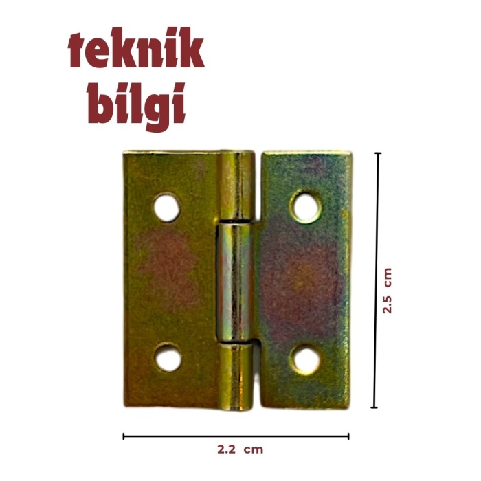 Tavla Menteşesi 2.5x2.5 CM (10 Adet)