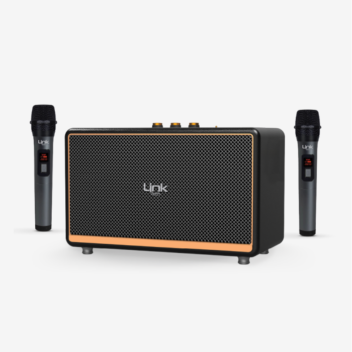 M408 Premium Mikrofonlu 100W Retro Bluetooth Hoparlör