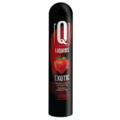 Q Liquids Exotic Çilek Aromalı Kayganlaştırıcı Jel 125 ML  (Yeni Ambalaj)