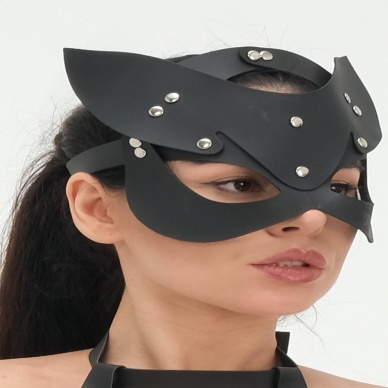 Tavşan Kulaklı Suni Yumuşak Deri Harness Maske 006