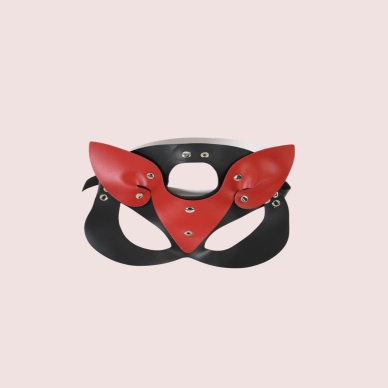 Siyah Harness Fantezi Aksesuar Suni Deri maske 700851SG