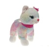 Halley 62555 Peluş 40cm Sesli Kedi Pembe Tokalı