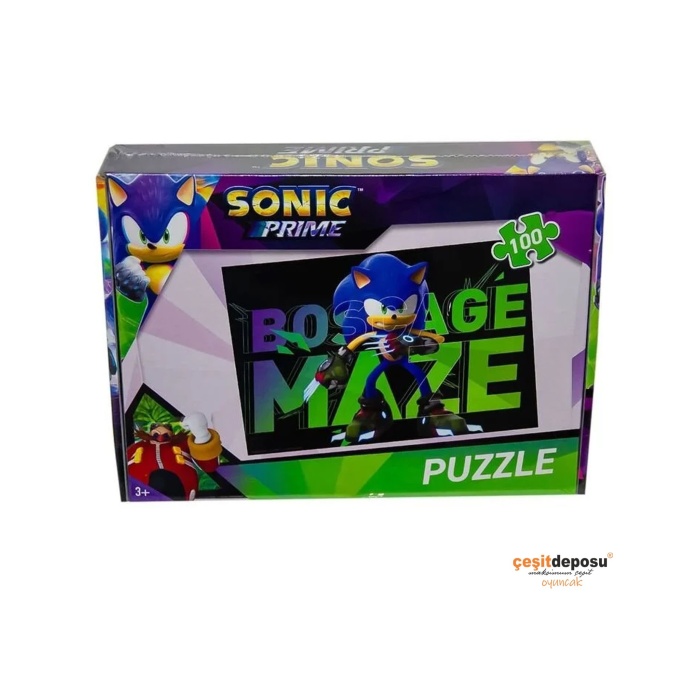 Sonic 100 Parça Kutu Puzzle