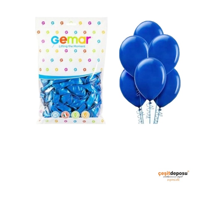 Balon Gemar Mavi 10ınch 100lü