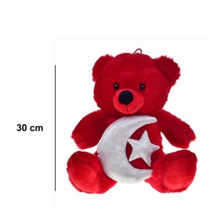 Halley 63057 Peluş 30cm Ay Yıldız Temalı Ayı