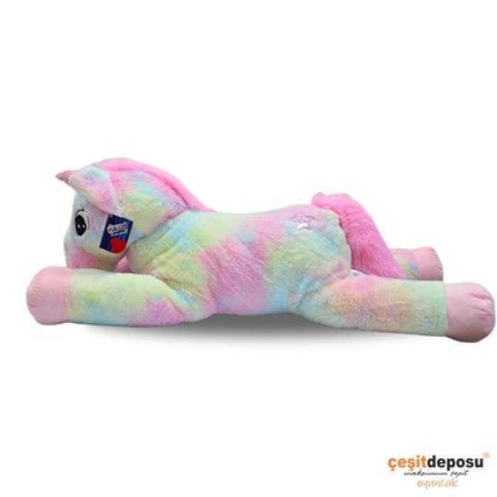 Halley 62898 Peluş 100cm Yatan Renkli Unicorn