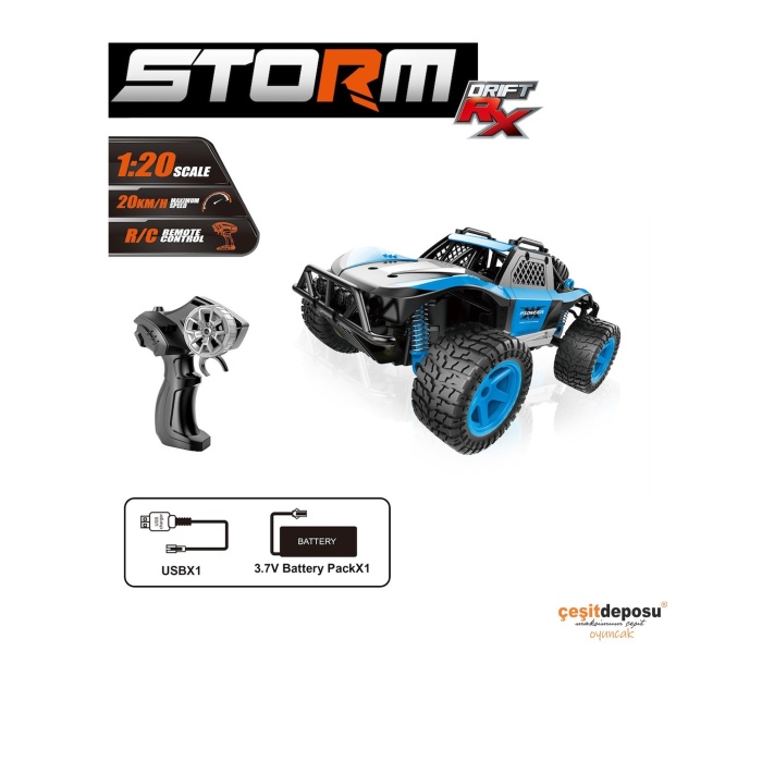 Vardem 666-764 U/K F/F Şarjlı 1:20 Storm Drift Car