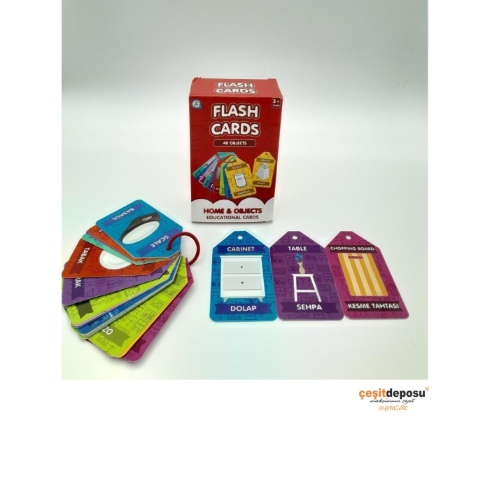 Flash Kartlar LC7486 Nesneler Türkçe İngilizce