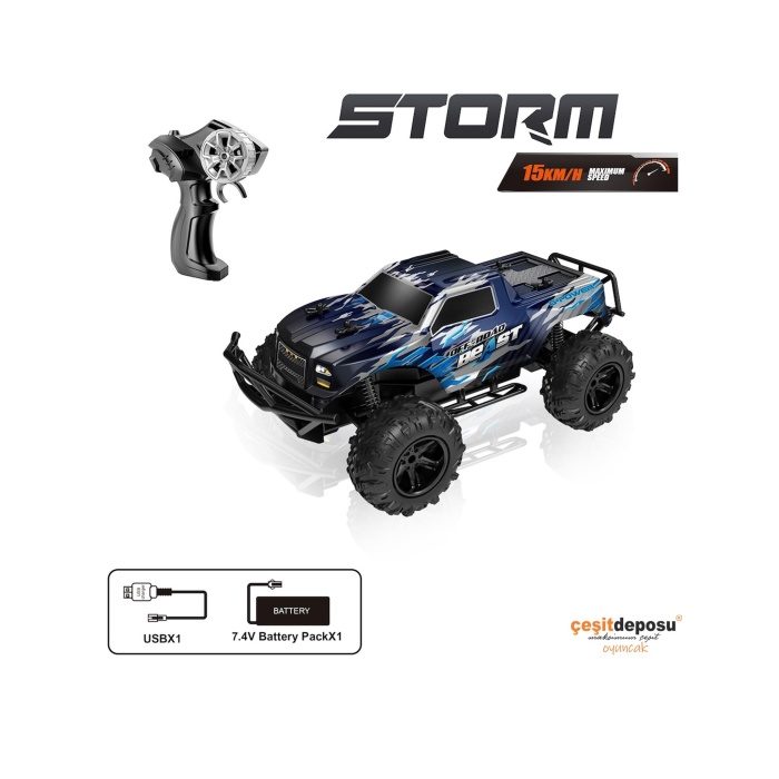 Vardem 666-835A U/K F/F Şarjlı Storm Off Road Car