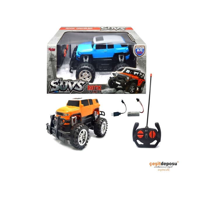 U/K F/F Şarjlı 1:18 Rock Crawler Arazi Aracı 806a