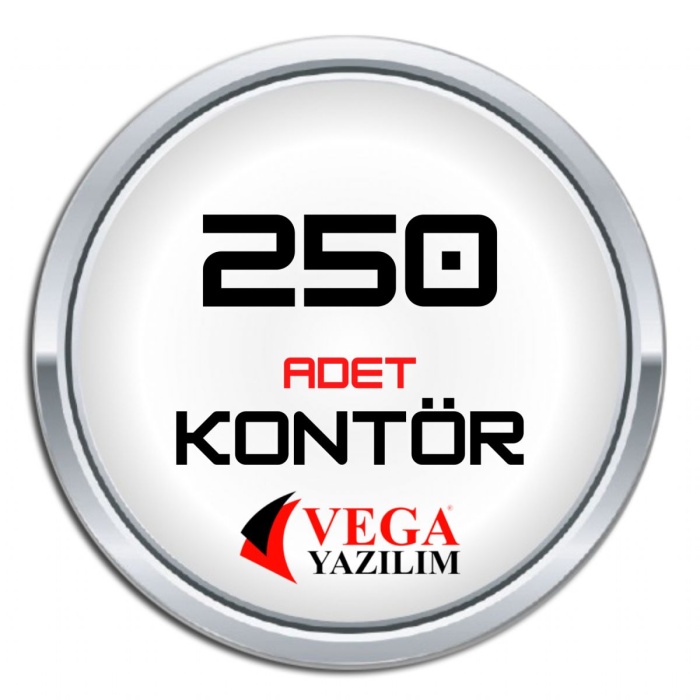 Vega yazılım Kontör 250 Adet