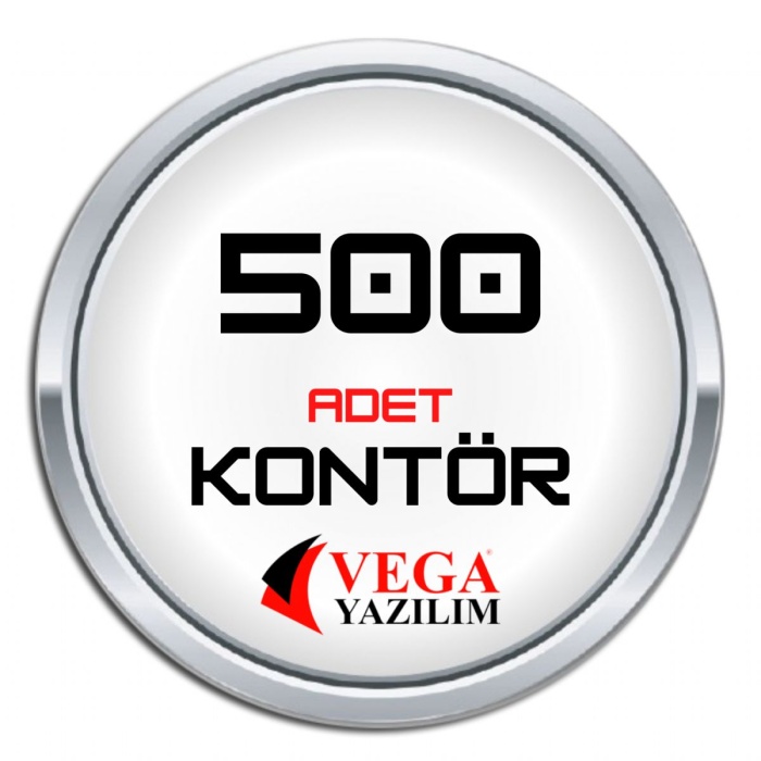 Vega yazılım Kontör 500 Adet