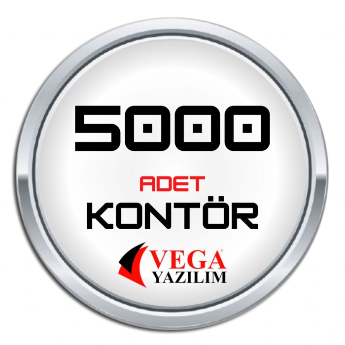 Vega yazılım Kontör 5000 Adet