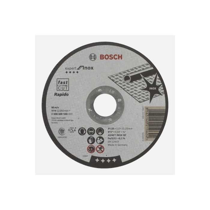 Bosch 125*1 Inox Kesici Expert 2 608 600 549