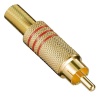 POWERMASTER PM-26484 TOS RCA FİŞ METAL GOLD ERKEK KONNEKTÖR (KIRMIZI KODLU)