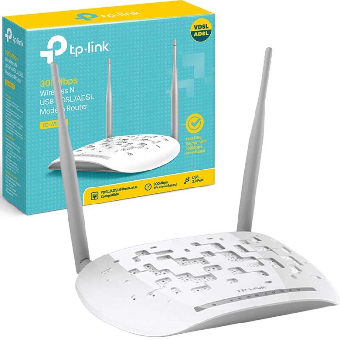 TP-LINK TD-W9970 300 MBPS KABLOSUZ VDSL2/ADSL2 WI-FI MODEM ROUTER