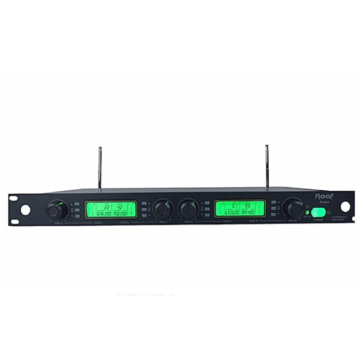 ROOF R-404 4 KANAL UHF KABLOSUZ MİKROFON RECEIVER