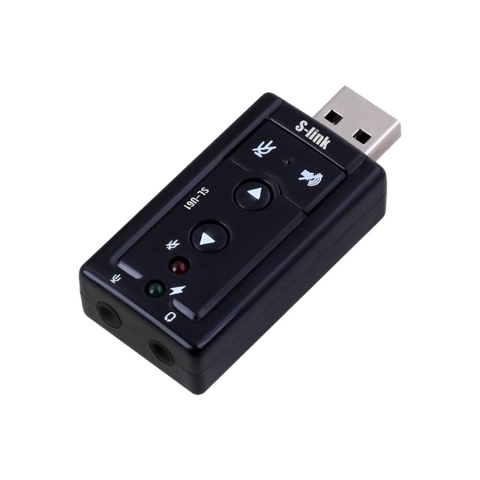 S-LINK SL-U61 USB SES KARTI 2.0 ÇEVİRİCİ ADAPTÖR