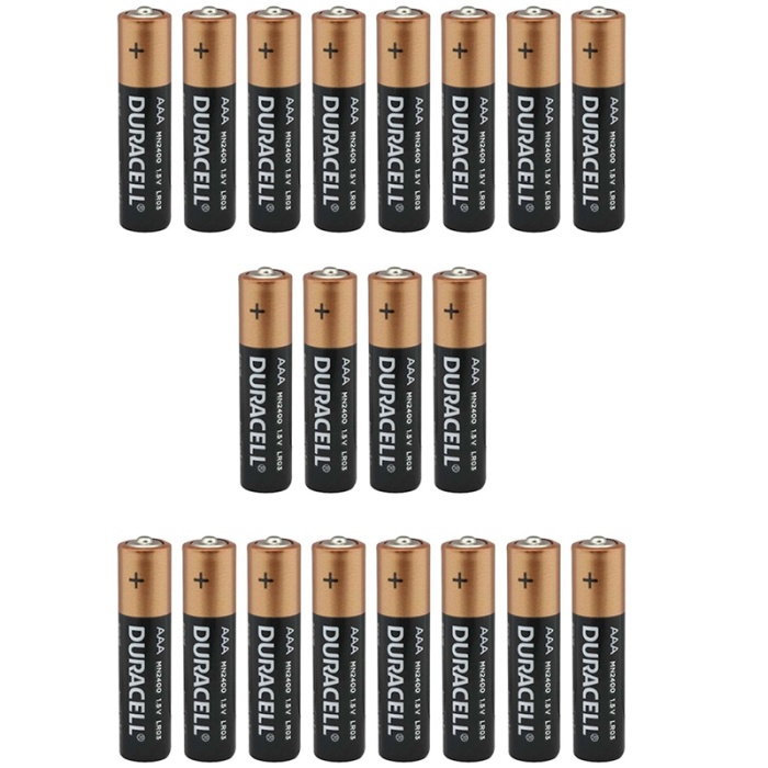 DURACELL LR03/MN2400 1.5 VOLT ALKALİN AAA İNCE KALEM PİL (20Lİ KARTELA PAKET FİYATI)(2Lİ YIRTMALI)