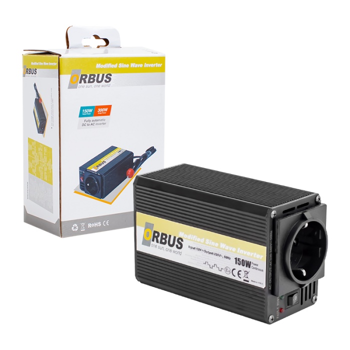 ORBUS ORB-150M 12 VOLT - 150 WATT AKÜ MAŞALI MODIFIED SINUS INVERTER