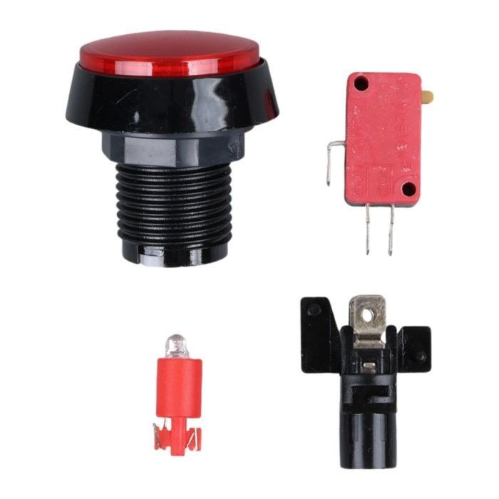 POWERMASTER IC-180J-1 ATARİ BUTONU 12V LEDLİ KAFA ÇAPI 32MM DELİK ÇAPI 24MM