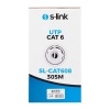 S-LINK SL-CAT608 305MT 24AWG 6MM CAT6 KABLO GRİ