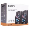 SNOPY SN-X25 2.0 SİYAH 3WX2 USB RGB IŞIKLI SPEAKER HOPARLÖR