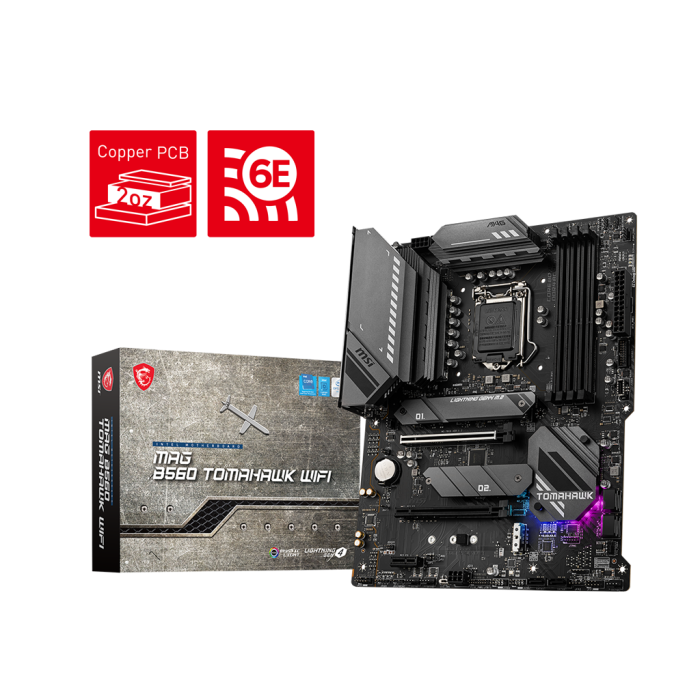 MSI B560 TOMAHAWK WIFI DDR4 5066MHZ 1XHDMI 1XDP 3XM.2 USB 3.2 ATX 1200P