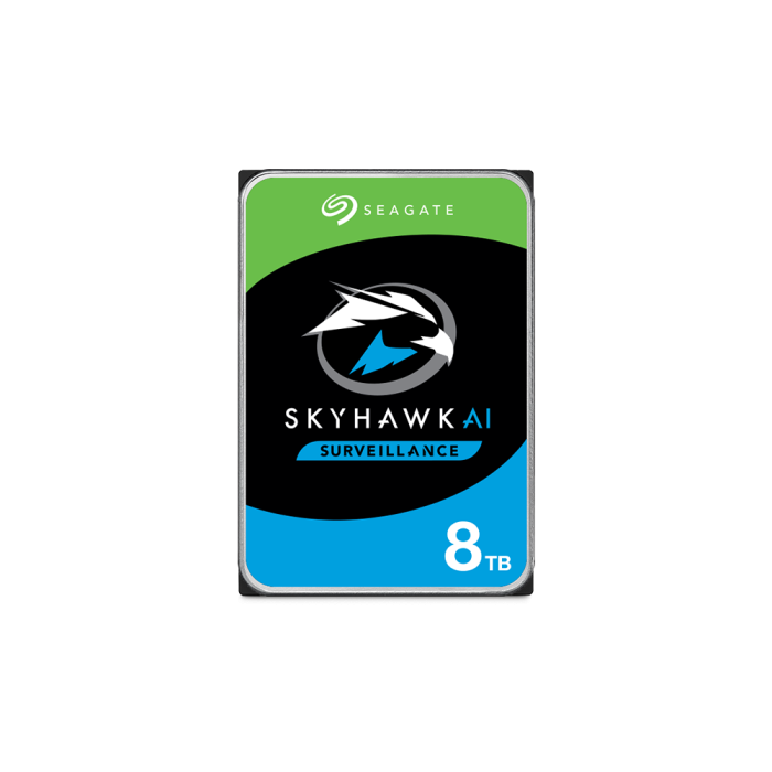 8 TB SEAGATE 3.5 SKYHAWK AI SATA 7200RPM 256MB 7/24 GUVENLIK ST8000VE001 (RESMI DIST GARANTILI)