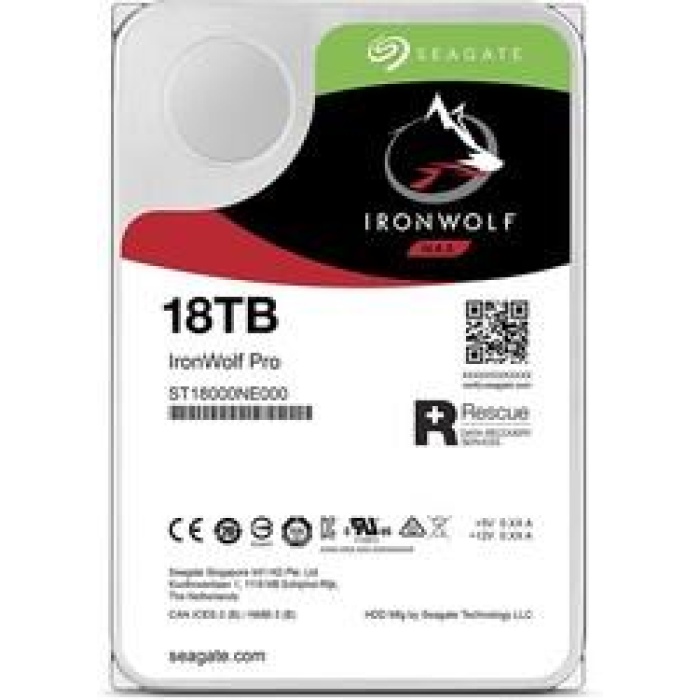 18 TB SEAGATE 3.5 IRONWOLF PRO SATA3 7200RPM 256MB ST18000NE000 (RESMI DIST GARANTILI)