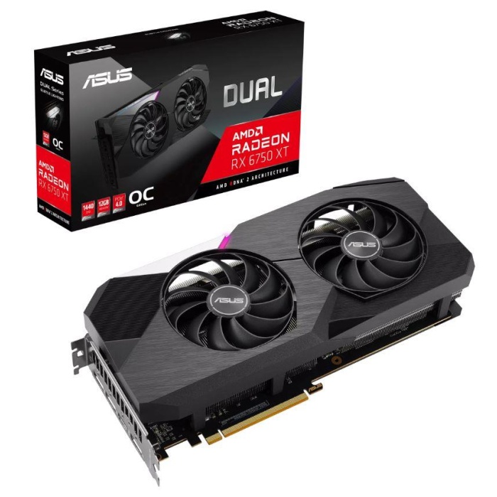 ASUS RADEON DUAL-RX6750XT-O12G 12GB GDDR6 192BIT 1XHDMI 3XDP EKRAN KARTI