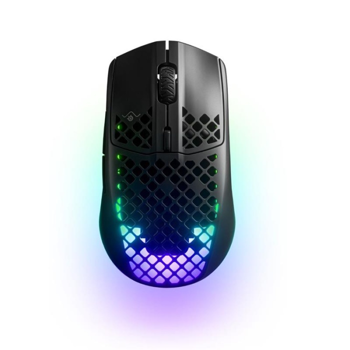 STEELSERIES AEROX 3 WIRELESS ONYX (2022) ULTRA HAFIF 68G. TRUEMOVE AIR SENSOR KABLOSUZ MOUSE