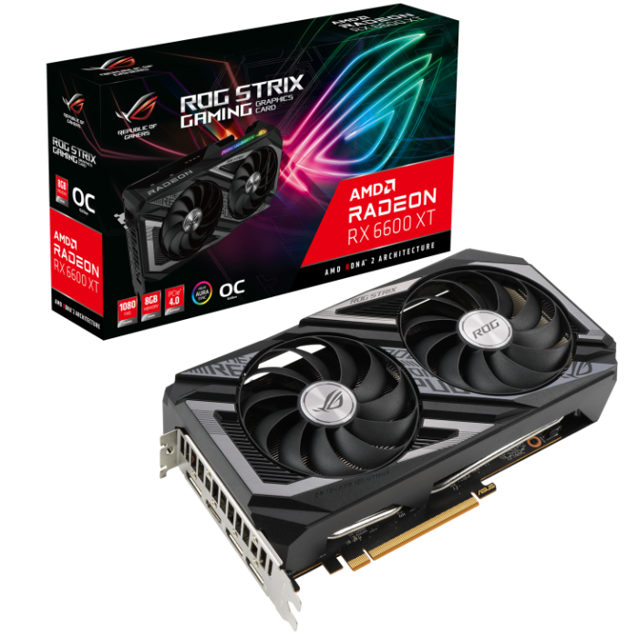 ASUS RADEON ROG-STRIX-RX6600XT-O8G-GAMING 8GB GDDR6 128BIT 1XHDMI 3XDP EKRAN KARTI