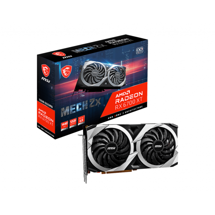 MSI RADEON RX6700XT MECH 2X 12G OC 12GB GDDR6 192BIT 1XHDMI 3XDP EKRAN KARTI