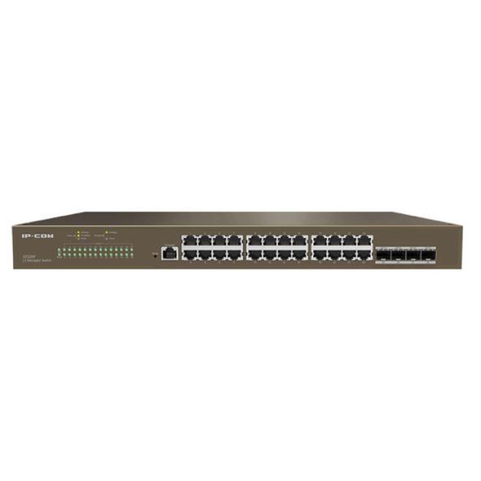 IP-COM G5328P-24-410W 24 PORT GIGABIT+ 4XGB SFP UPLINK L3 YÖNETİLEBİLİR 370W POE RACKMOUNT SWITCH