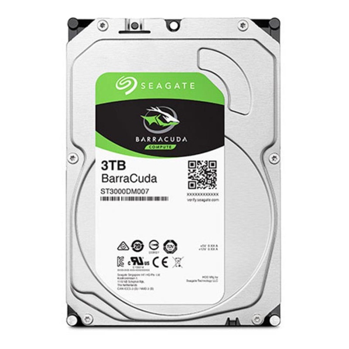 3 TB SEAGATE 3.5 BARRACUDA SATA3 5400RPM 256MB ST3000DM007 (RESMI DIST GARANTILI)