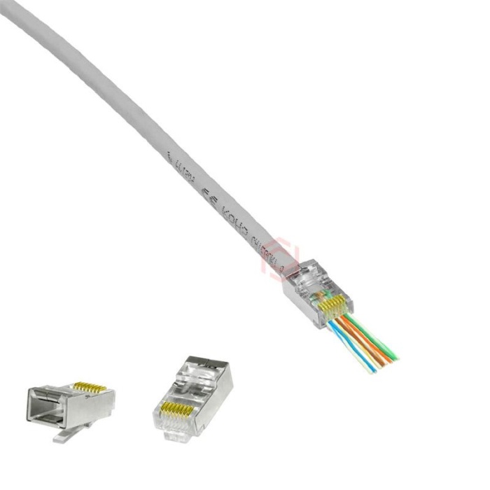 FRISBY FNW-RJ4532N CAT6 EZRJ-45 YENİ NESİL UTP METAL KONNEKTÖR 100 LÜ KUTU